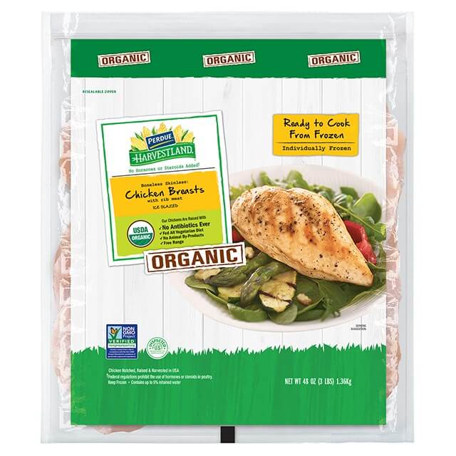 PERDUE® HARVESTLAND® Organic Chicken Breast Individually Frozen (3 lbs.) PERDUE® HARVESTLAND® Organic Chicken Breast Individually Frozen (3 lbs.)