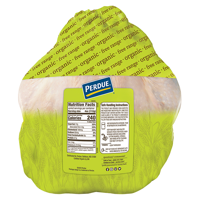 Harvestland by Perdue Organic Whole Chicken, 4.75-6lbs.