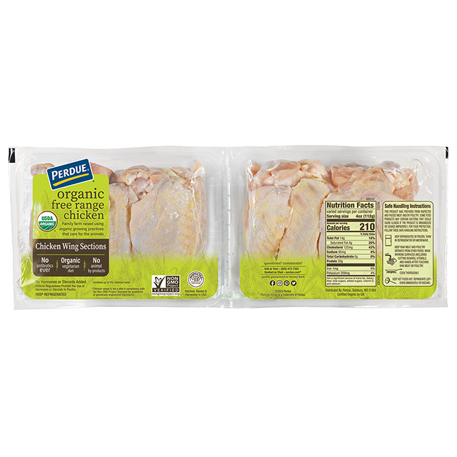 PERDUE® ORGANIC Free Range Chicken Wing Sections