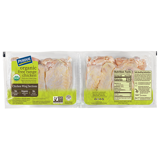 PERDUE® ORGANIC Free Range Chicken Wing Sections PERDUE® ORGANIC Free Range Chicken Wing Sections