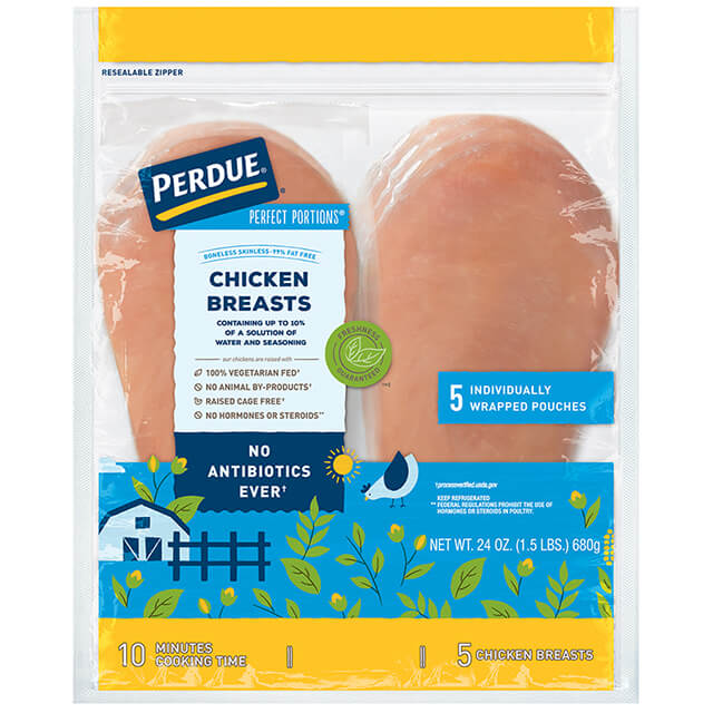 PERDUE® PERFECT PORTIONS® Boneless Skinless Chicken Breasts (1.5 lbs.)