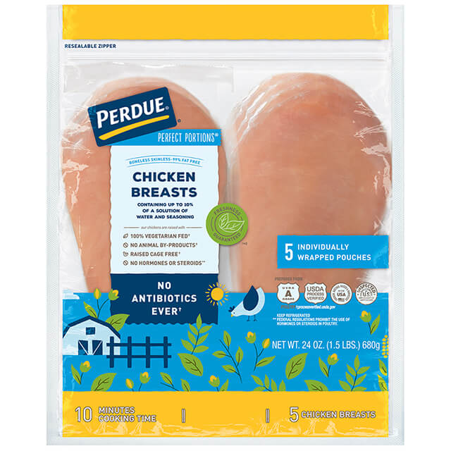 PERDUE® PERFECT PORTIONS® Boneless Skinless Chicken Breasts (1.5 lbs.)