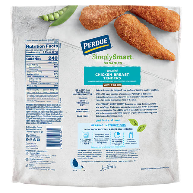 PERDUE® SIMPLY SMART® ORGANICS Whole Grain Chicken Breast Tenders (29 oz.) PERDUE® SIMPLY SMART® ORGANICS Whole Grain Chicken Breast Tenders (29 oz.)