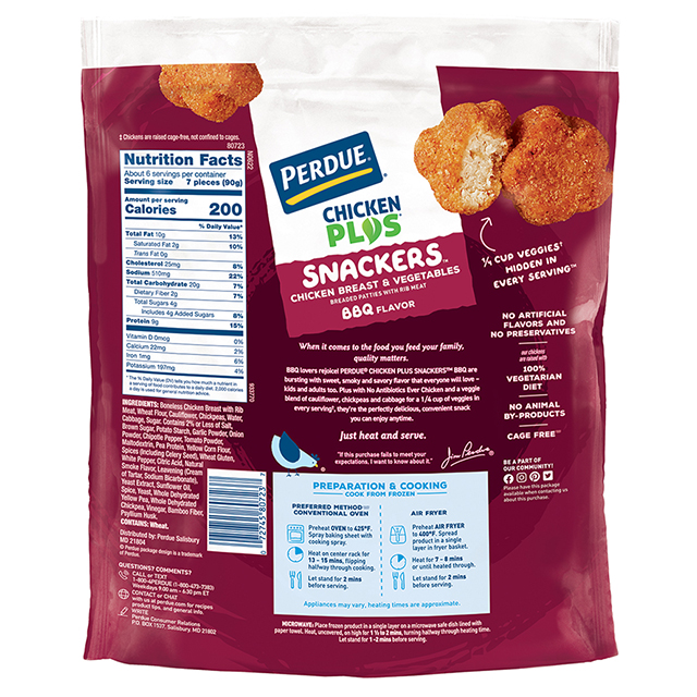 PERDUE® CHICKEN PLUS® Snackers™ BBQ Flavor PERDUE® CHICKEN PLUS® Snackers™ BBQ Flavor