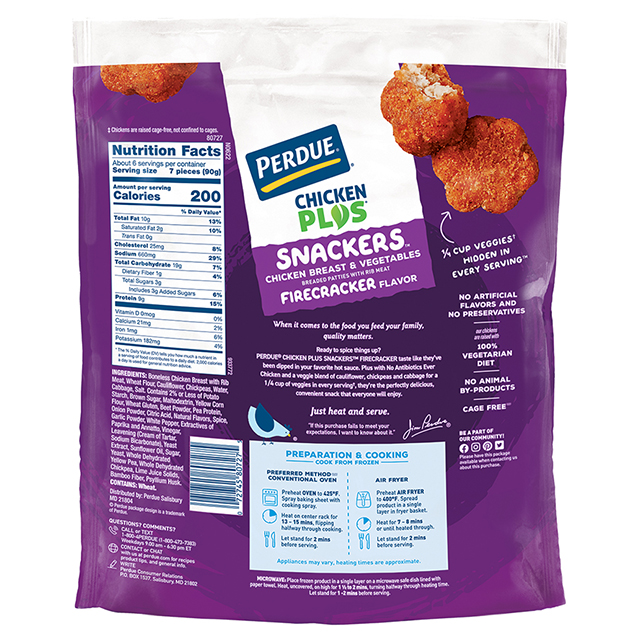 PERDUE® CHICKEN PLUS® Snackers™ Firecracker Flavor PERDUE® CHICKEN PLUS® Snackers™ Firecracker Flavor