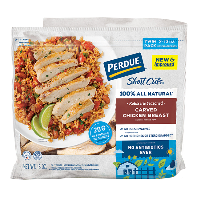 PERDUE® SHORT CUTS® Carved Chicken Breast Rotisserie Seasoned (26 oz.)