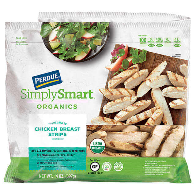 PERDUE® SIMPLY SMART® ORGANICS Gluten Free Grilled Chicken Breast Strips Club Pack