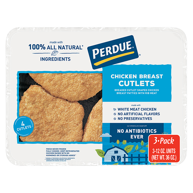 PERDUE® Refrigerated Breaded Chicken Breast Cutlets Club Pack