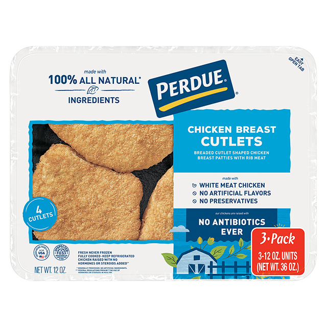 PERDUE® Refrigerated Breaded Chicken Breast Cutlets Club Pack