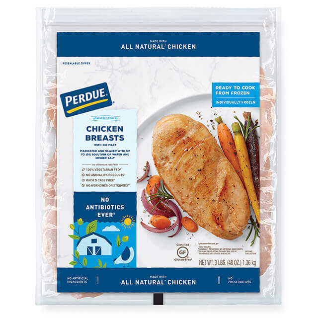 PERDUE® Individually Frozen Boneless Skinless Chicken Breasts (3 lbs.)