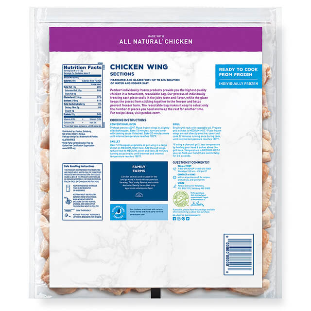 PERDUE® Individually Frozen Chicken Wings (3 lbs.), 82984