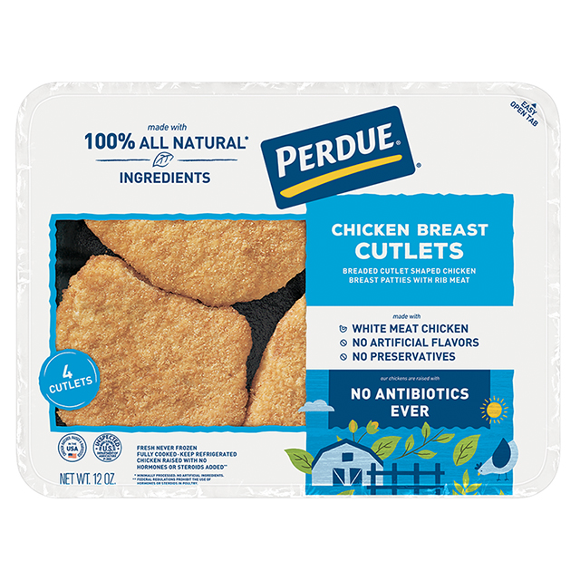 PERDUE® Breaded Cutlet-Shaped Chicken Patties