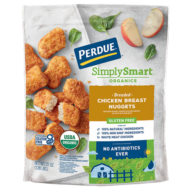 PERDUE® SIMPLY SMART® ORGANICS Breaded Chicken Breast Nuggets Gluten Free (22 oz.)
