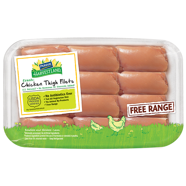 PERDUE® HARVESTLAND® Free Range Boneless Skinless Chicken Thighs Club Pack