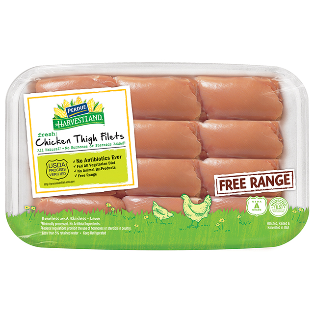 PERDUE® HARVESTLAND® Free Range Boneless Skinless Chicken Thighs Club Pack