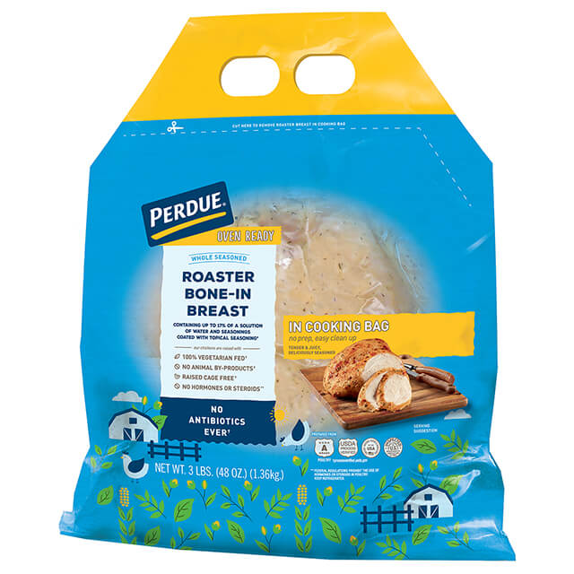 PERDUE® Oven Ready Whole Seasoned Roaster Bone-In Breast (3 lbs.)