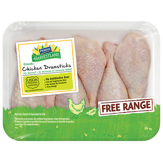 PERDUE® HARVESTLAND® Free Range Chicken Drumsticks