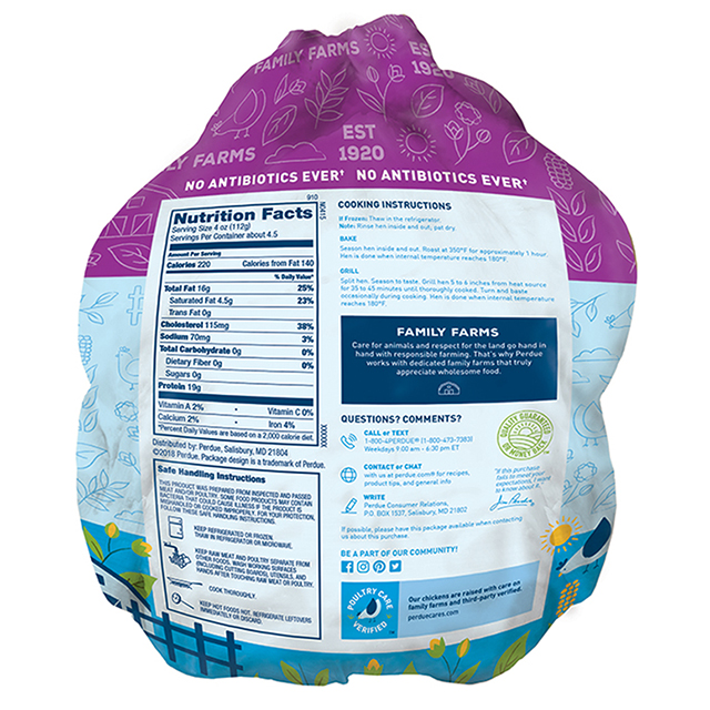 PERDUE® Fresh Whole Cornish Hen Twin Pack