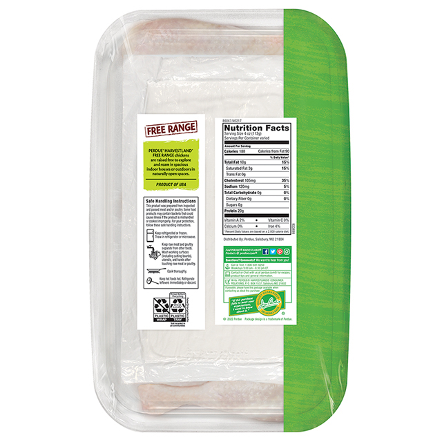 PERDUE® HARVESTLAND® Free Range Chicken Drumsticks Club Pack