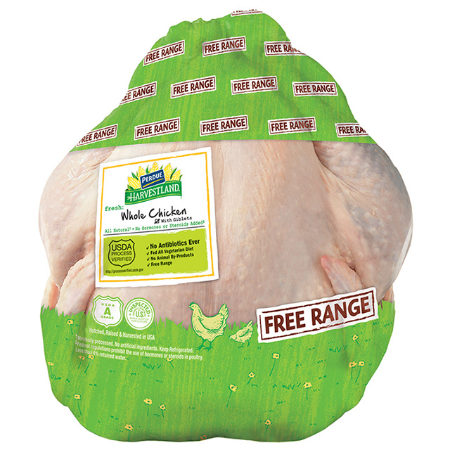 FRESH FREE-RANGE JiDORI® WHOLE CHICKENS W/OUT GIBLETS - 2 PACK
