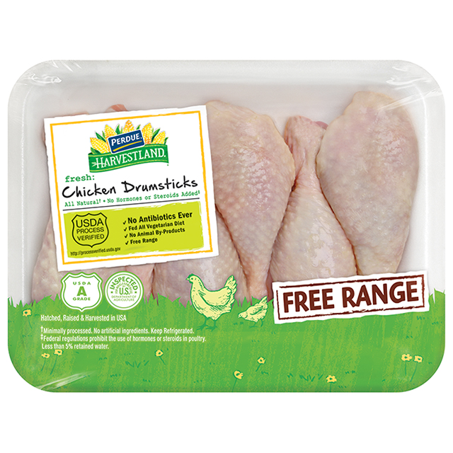 PERDUE® HARVESTLAND® Free Range Chicken Drumsticks