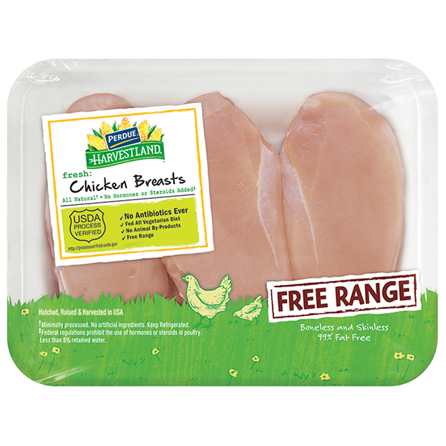 PERDUE® HARVESTLAND® Free Range Boneless Skinless Chicken Breasts