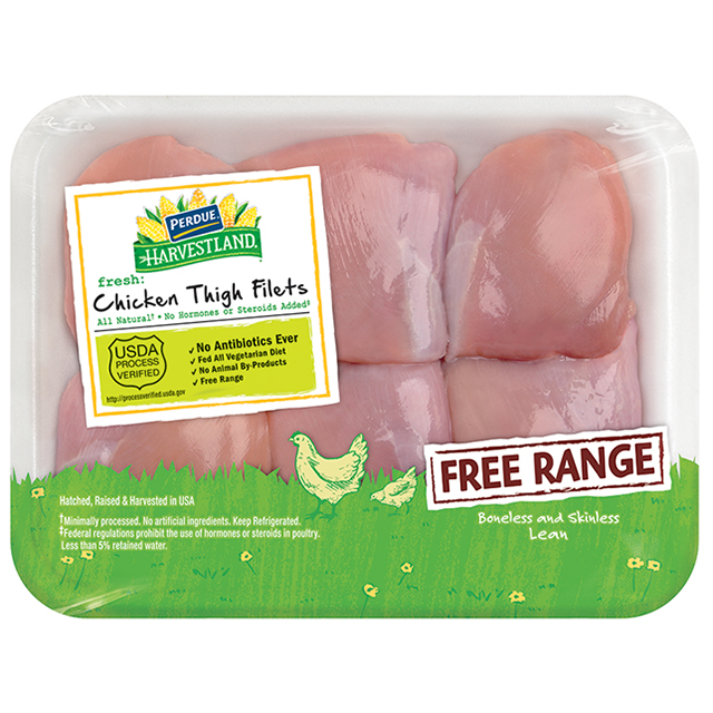 PERDUE® HARVESTLAND® Free Range Boneless Skinless Chicken Thighs