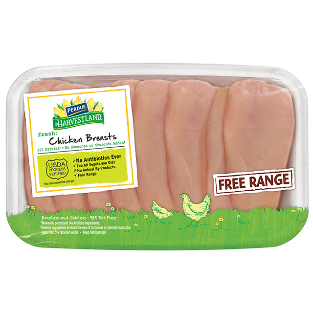 PERDUE® HARVESTLAND® Free Range Boneless Skinless Chicken Breasts Club Pack