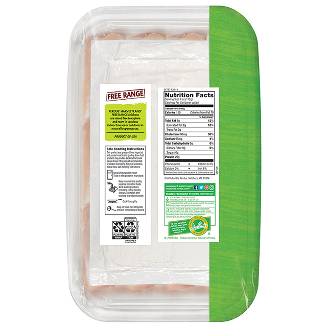 PERDUE® HARVESTLAND® Free Range Boneless Skinless Chicken Thighs Club Pack