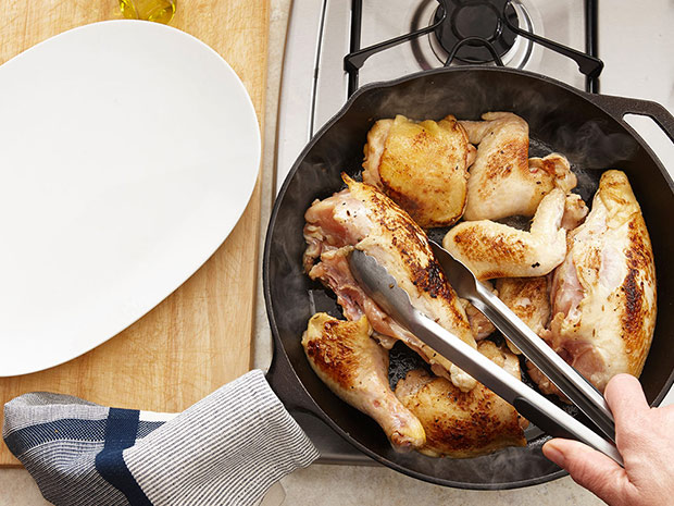 Step 3 Pan Roasted Citrus Fennel Brined Chicken Step 3