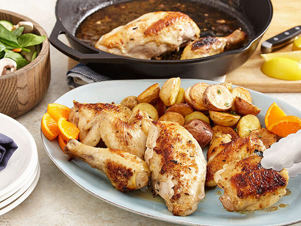 Step 4 Pan Roasted Citrus Fennel Brined Chicken Step 4