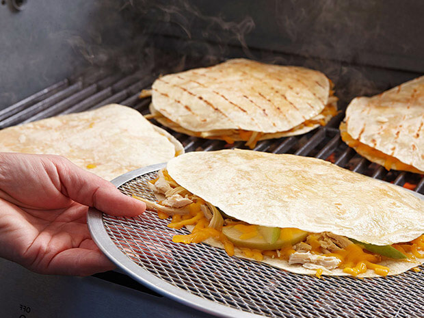 Step 4 Grilled Chicken Quesadillas with Apple and Cheddar Step 4