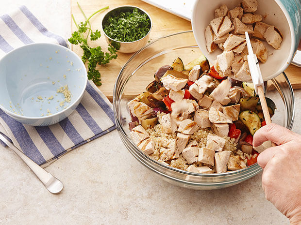 Step 4 Grilled Ratatouille with Chicken and Quinoa Step 4