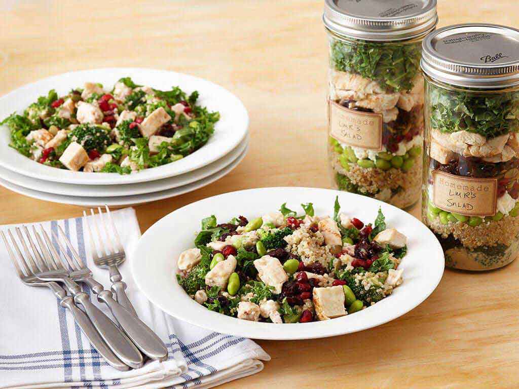 High Protein Salads in Jars for the Best Lunch