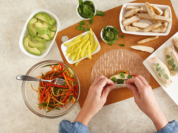 Step 2 Summer Rolls With Dipping Sauce Step 2