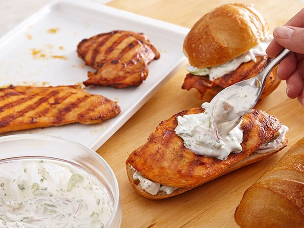Grilled Buffalo Chicken Sandwiches Step 4
