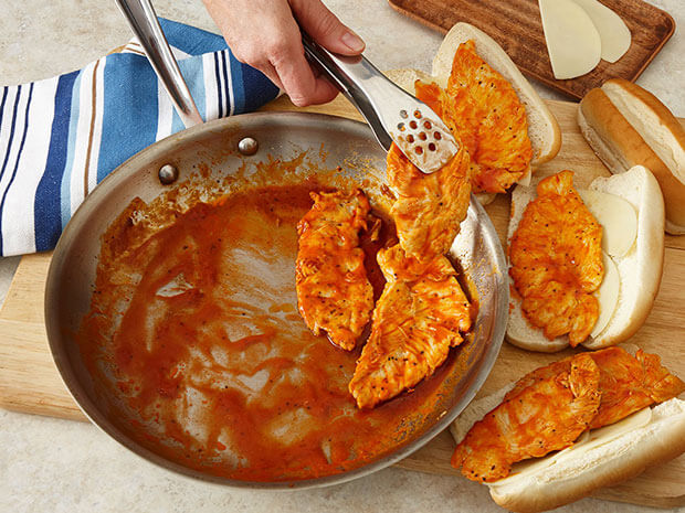 Step 3 Buffalo Chicken Hoagie Step 3