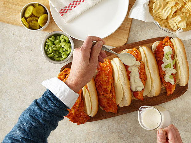 Step 4 Buffalo Chicken Hoagie Step 4