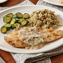 Tarragon Chicken With White Wine Sauce