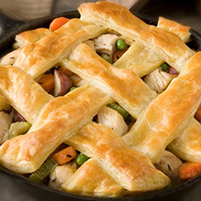 Easy Skillet Chicken Pot Pie