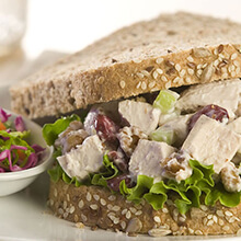 Chicken Salad with Dried Cranberries and Walnuts