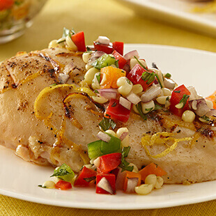 Grilled Jamaican Chicken with Charred Pineapple Relish