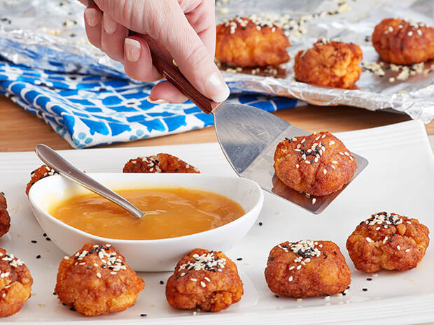 Step 4 5 Spice Sesame Popcorn Chicken with the Apricot Dipping Sauce Step 4
