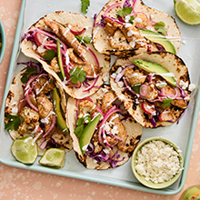 Sheet Pan Chicken Tacos with Spring Veggies
