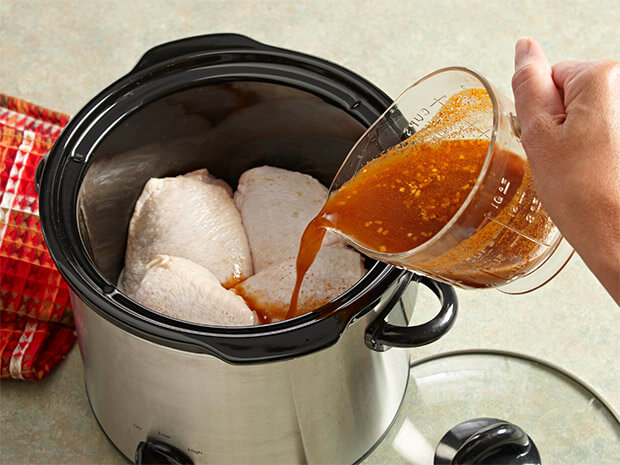 Step 1 Slow Cooker Lime Garlic Chicken Tacos Step 1