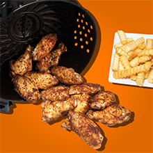 Air Fryer Crispy Dry Rub Chicken Wings