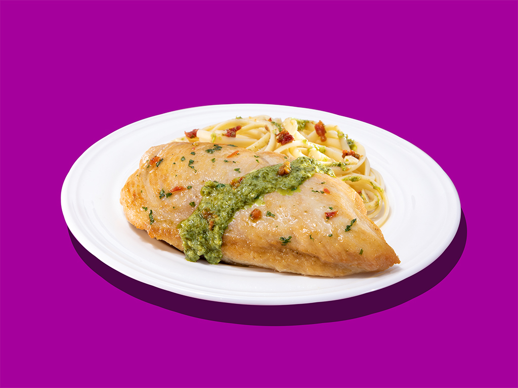 Pesto Chicken with Sun-dried Tomatoes Ta Da