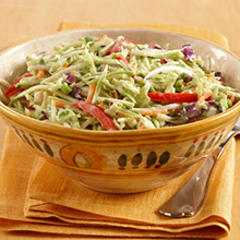 Broccoli Slaw with Onions, Scallions and Honey