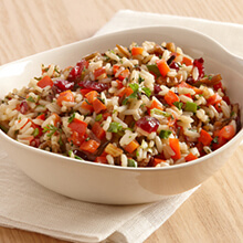Wild and Brown Rice with Pecans and Cranberries
