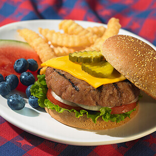 All-American Turkey Cheeseburgers